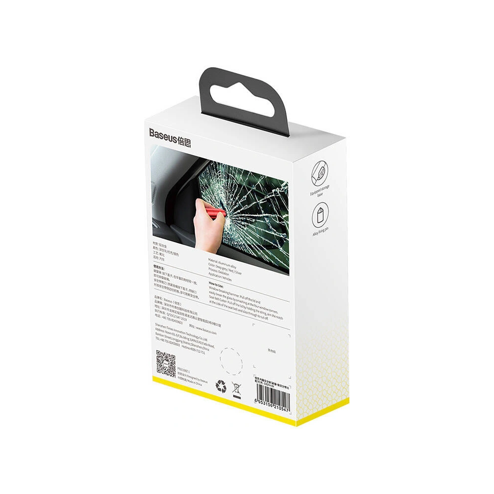 Hurtownia GSM - Sicherheitshammer Baseus Sharp Tool rot - BSU4812 - {ean13} - Hurt