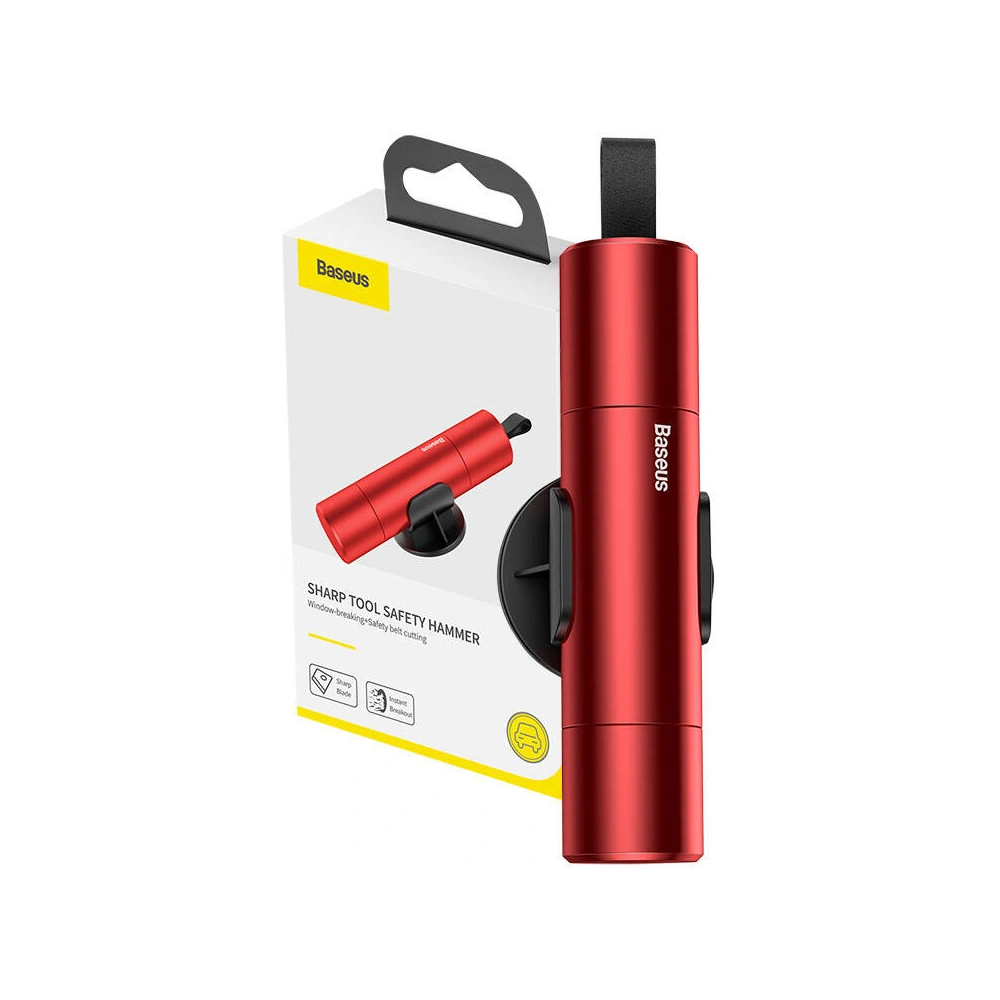 Hurtownia GSM - Młotek bezpieczeństwa Baseus Sharp Tool czerwony - BSU4812 - {ean13} - Hurt