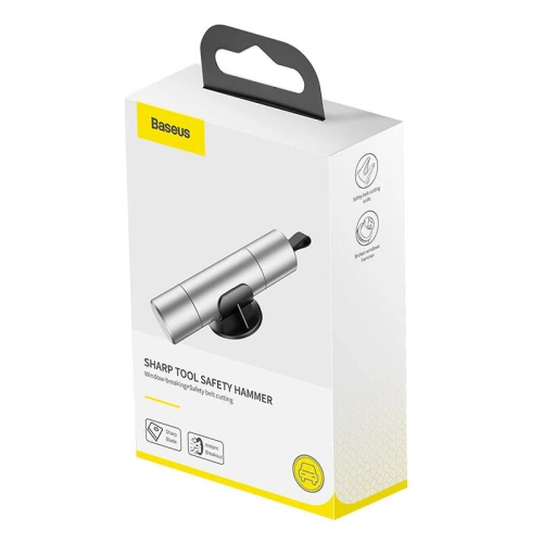 Młotek bezpieczeństwa Baseus Sharp Tool srebrny