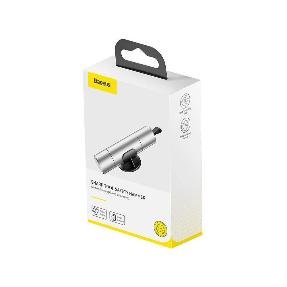 Wholesale Baseus Sharp Tool safety hammer silver - BSU4813 - {ean13} - Hurt