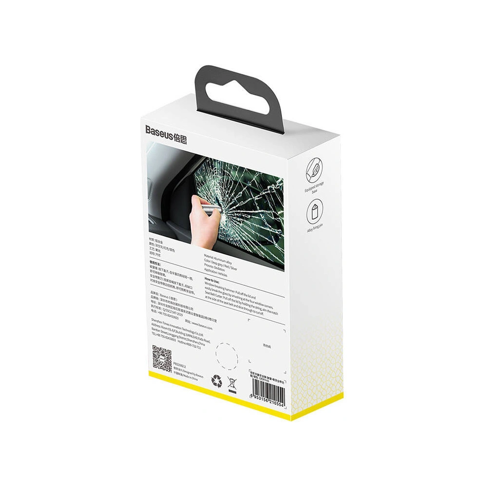 Hurtownia GSM - Ciocan de siguranță Baseus Sharp Tool argintiu - BSU4813 - {ean13} - Hurt