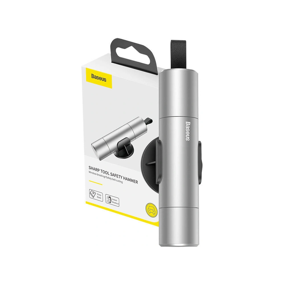 Hurtownia GSM - Młotek bezpieczeństwa Baseus Sharp Tool srebrny - BSU4813 - {ean13} - Hurt