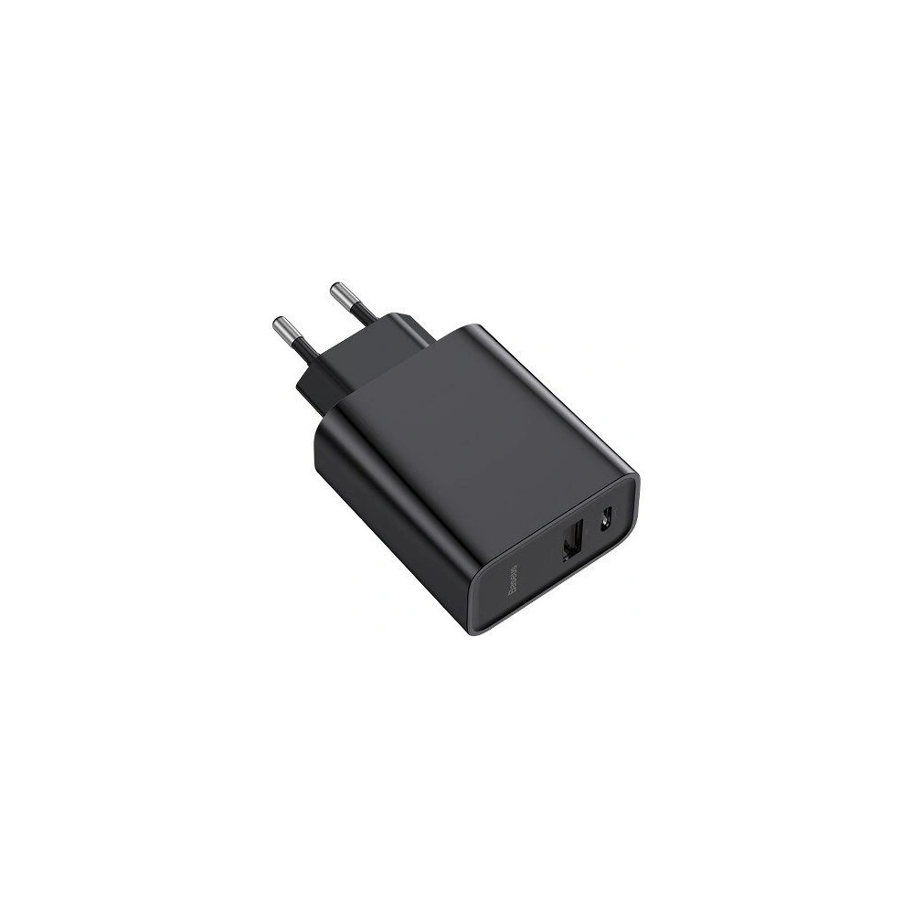 Hurtownia GSM - Szybka ładowarka sieciowa Baseus PD + QC 3.0 30W (czarna) - BSU609BLK - {ean13} - Hurt