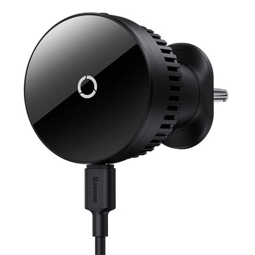 Uchwyt samochodowy do kratki z ładowaniem bezprzewodowym Baseus MagPro 15W (czarny)