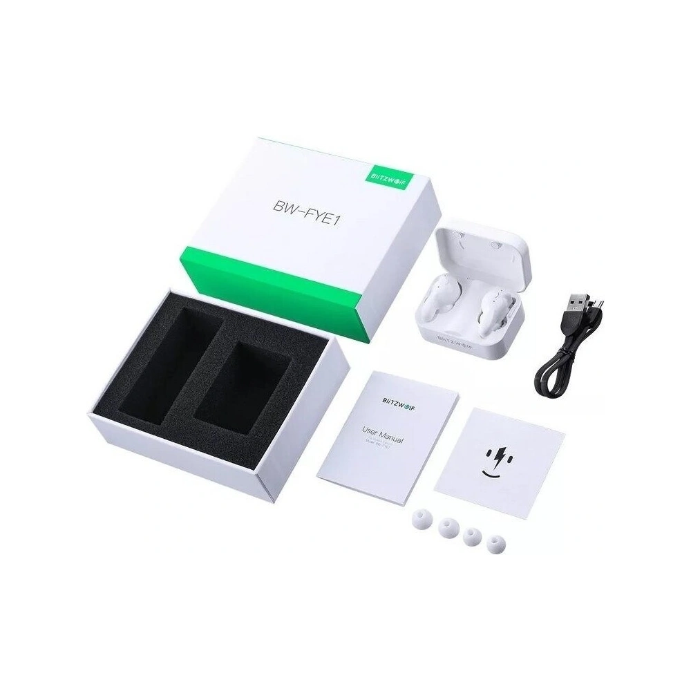 Hurtownia GSM - Blitzwolf BW-FYE1 TWS Kabellose Bluetooth 5.0 Kopfhörer (weiß) - BLZ149WHT - {ean13} - Hurt