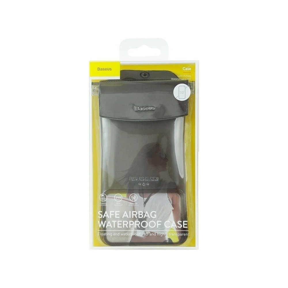 Hurtownia GSM - Uniwersalne etui wodoodporne Baseus Safe Airbag do smartfonów (czarne) - BSU610BLK - {ean13} - Hurt