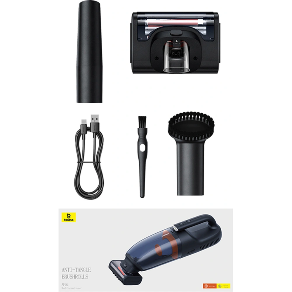 Hurtownia GSM - Aspirator auto fără fir Baseus AP02 6000Pa negru - BSU4816 - {ean13} - Hurt