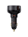 Hurtownia GSM - Ładowarka samochodowa Baseus Enjoyment Pro USB-C + wbudowany kabel Lightning 60W czarna - BSU4817 - {ean13} - Hurt