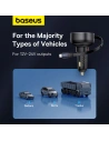 Wholesale Baseus Enjoyment Pro USB-C car charger + built-in Lightning cable 60W black - BSU4817 - {ean13} - Hurt