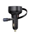 Hurtownia GSM - Ładowarka samochodowa Baseus Enjoyment Pro USB-C + wbudowany kabel Lightning 60W czarna - BSU4817 - {ean13} - Hurt