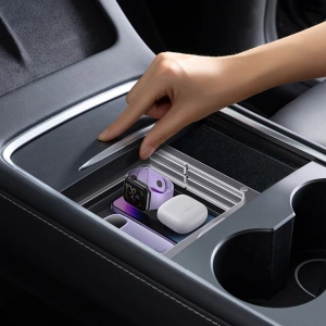 Hurtownia GSM - Organizer für das Auto Baseus T-Space Series für Tesla Model 3 / Y grau - BSU4818 - {ean13} - Hurt