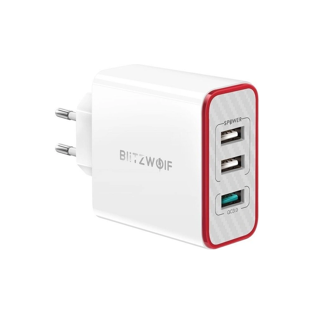 Hurtownia GSM - Ładowarka sieciowa Blitzwolf BW-PL2 3x USB QC 3.0 30W - BLZ153 - {ean13} - Hurt