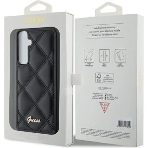 Hurtownia GSM - Case Guess GUHCS23FEPSQSQSK Samsung Galaxy S23 FE Hartschale Quilted Metal Logo schwarz/black - GUE3133 - {ean13} - Hurt