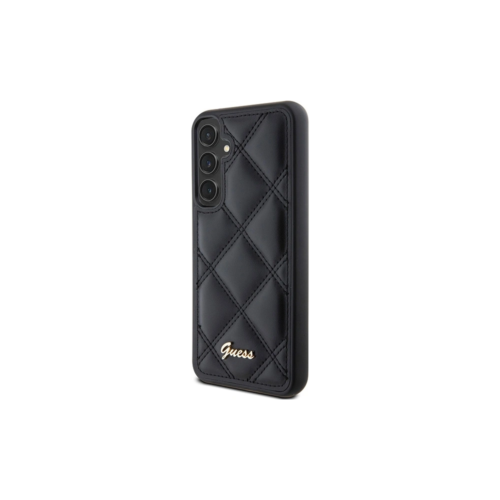 Hurtownia GSM - Case Guess GUHCS23FEPSQSQSK Samsung Galaxy S23 FE Hartschale Quilted Metal Logo schwarz/black - GUE3133 - {ean13} - Hurt