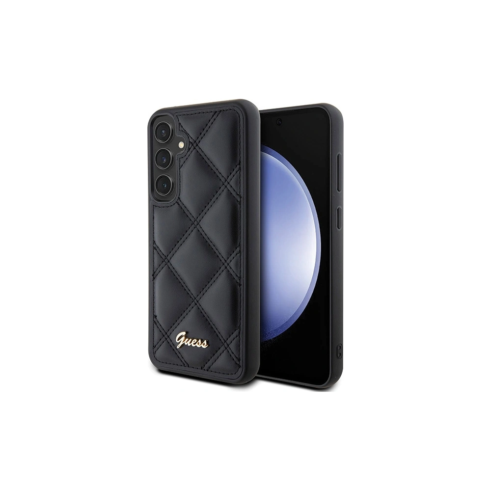 Hurtownia GSM - Etui Guess GUHCS23FEPSQSQSK Samsung Galaxy S23 FE hardcase Quilted Metal Logo negru/black - GUE3133 - {ean13} - Hurt