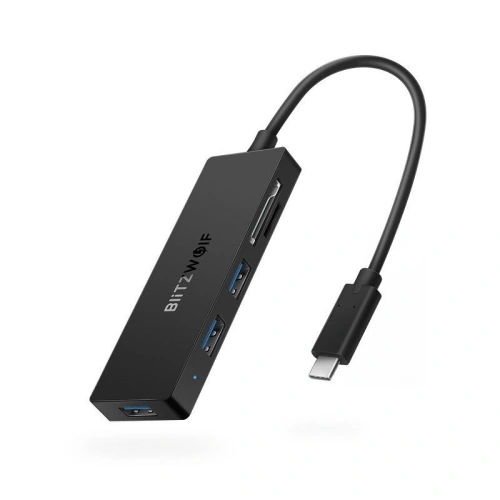 Adapter 5w1 Blitzwolf BW-TH4 Hub USB-C do 3xUSB 3.0, SD, microSD