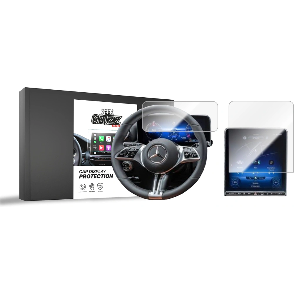 Hurtownia GSM - Cserép fólia GrizzGlass CarDisplay védelem Mercedes S Osztály W223 2020 [2w1] - GRZ8223 - {ean13} - Hurt