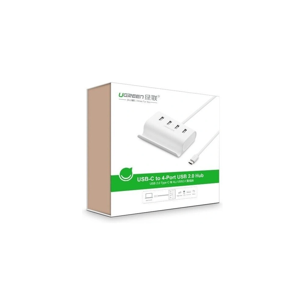 Hurtownia GSM - Adapter UGREEN HUB USB-C do USB-A 2.0 4-portowy, OTG - UGR156 - {ean13} - Hurt