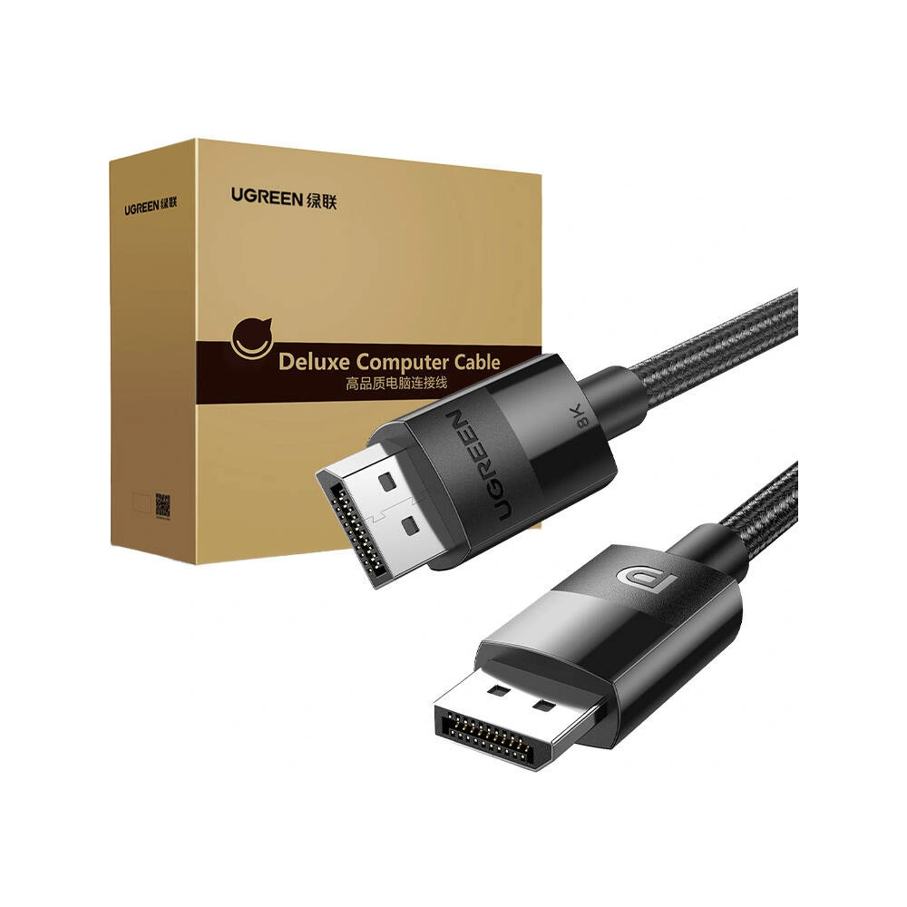 Hurtownia GSM - Video kabel v opletu UGREEN 80394 2xDisplayPort 1.4 muž-muž 5m - UGR1786 - {ean13} - Hurt