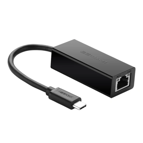 Adapter zewnętrzny UGREEN 30287 USB-C / RJ45 Ethernet 10/100 Mbps czarny