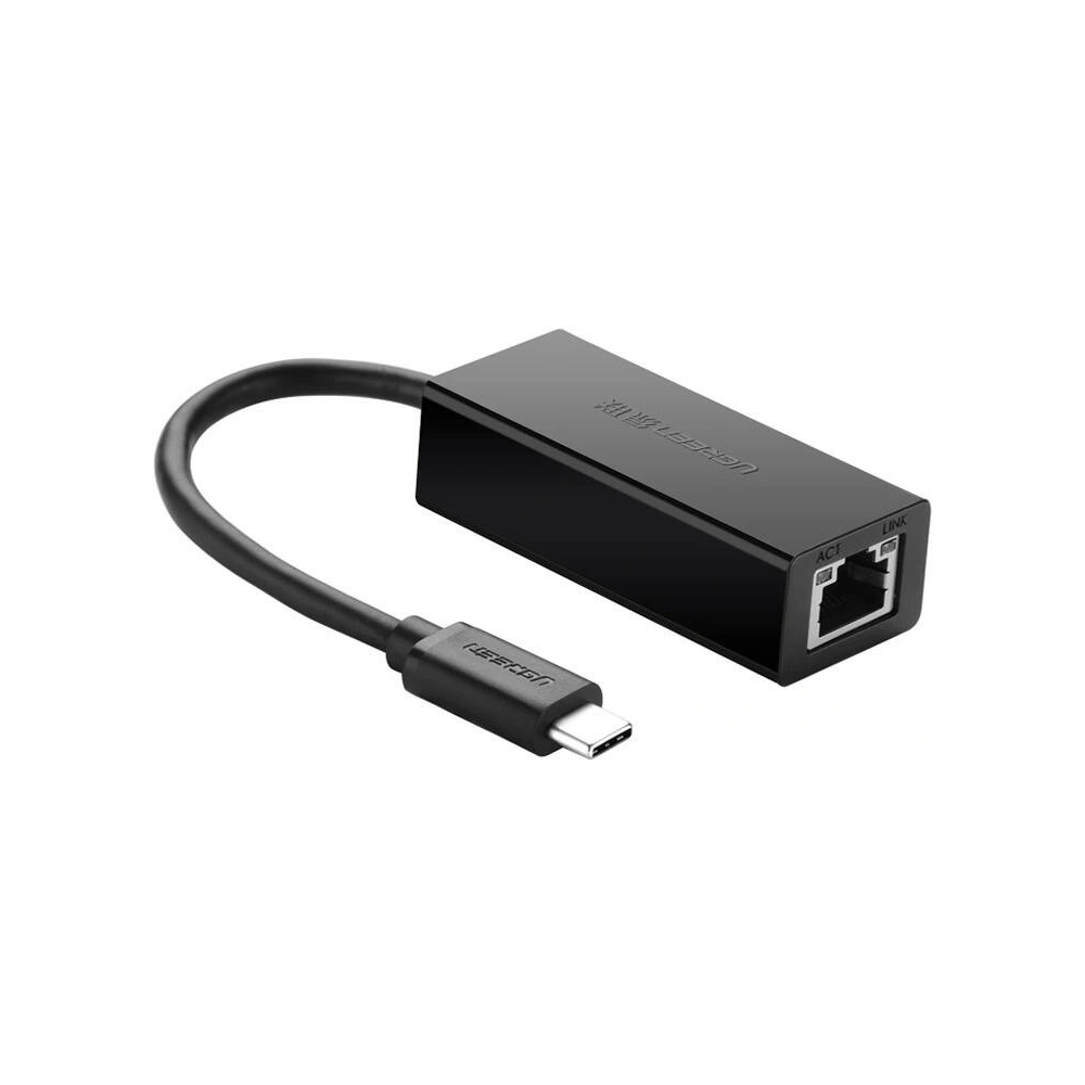 Hurtownia GSM - UGREEN 30287 externer Adapter USB-C / RJ45 Ethernet 10/100 Mbps schwarz - UGR1787 - {ean13} - Hurt