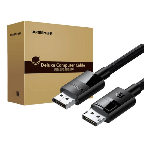 Kabel wideo w oplocie UGREEN 80391 2xDisplayPort 1.4 męsko-męski 1.5 m