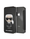 Wholesale Karl Lagerfeld KLFLBKI61IKPUBK iPhone Xr black book Iconic Karl Embossed - KLD002BLK - {ean13} - Hurt