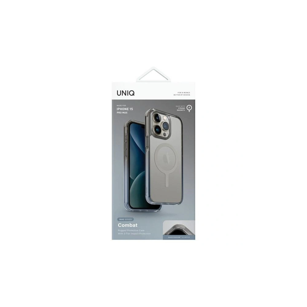 Hurtownia GSM - Etui UNIQ Combat Duo Apple iPhone 15 Pro Max MagClick Charging albastru închis/gri prăfuit - UNIQ1086 - {ean13} - Hurt