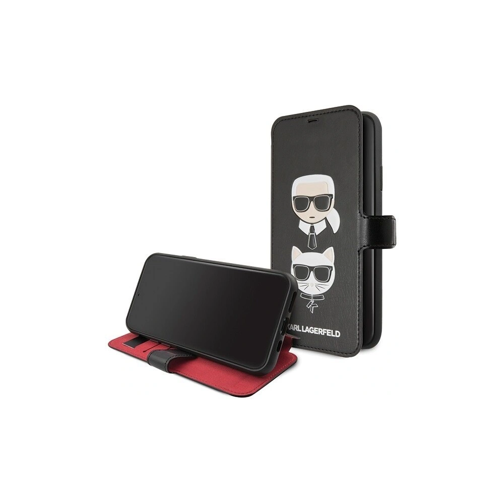 Hurtownia GSM - Karl Lagerfeld KLFLBKSN65FKICKC iPhone 11 Pro Max schwarz/schwarz Buch - KLD004BLK - {ean13} - Hurt
