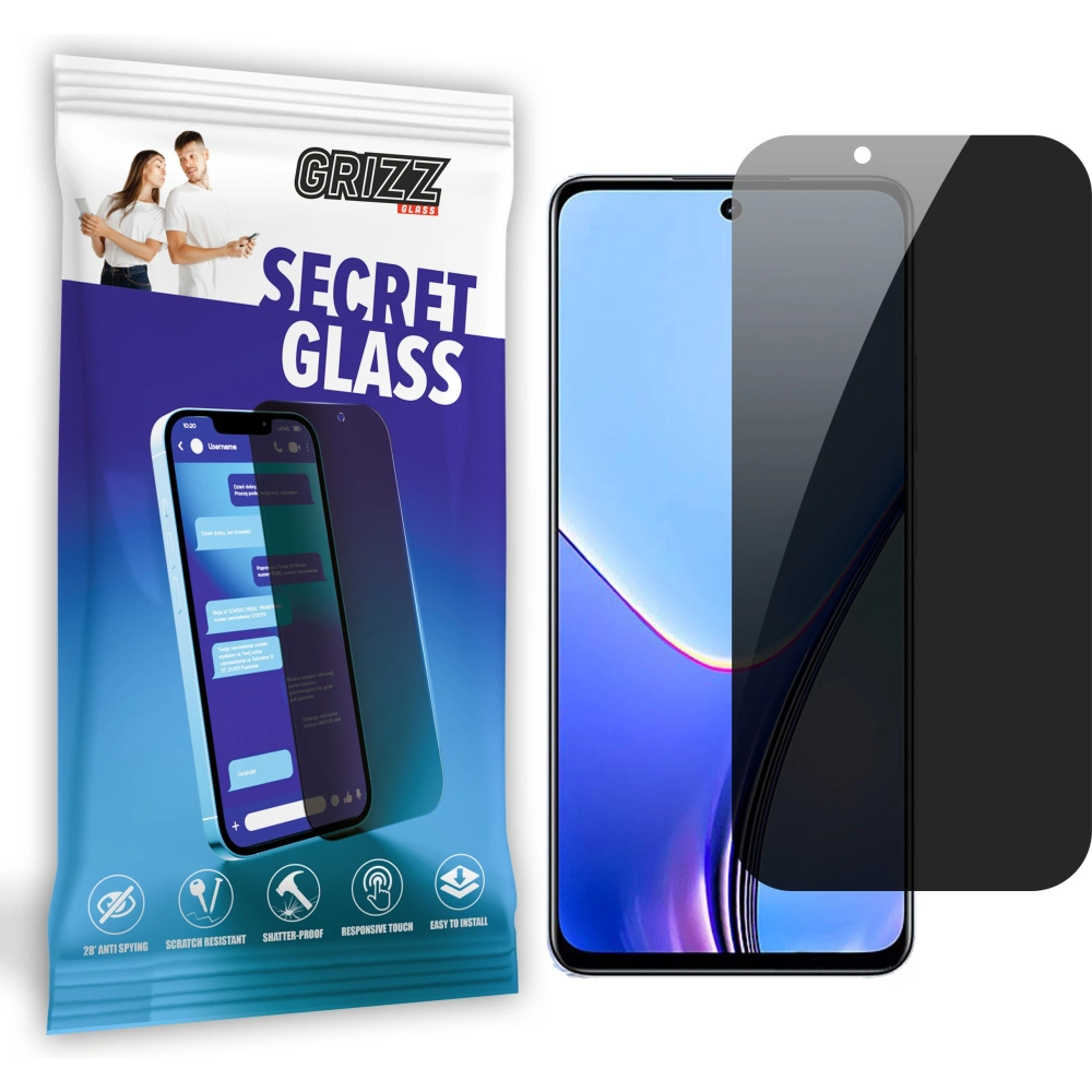 Hurtownia GSM - Szkło prywatyzujące GrizzGlass SecretGlass do Realme V50s - GRZ8323 - {ean13} - Hurt