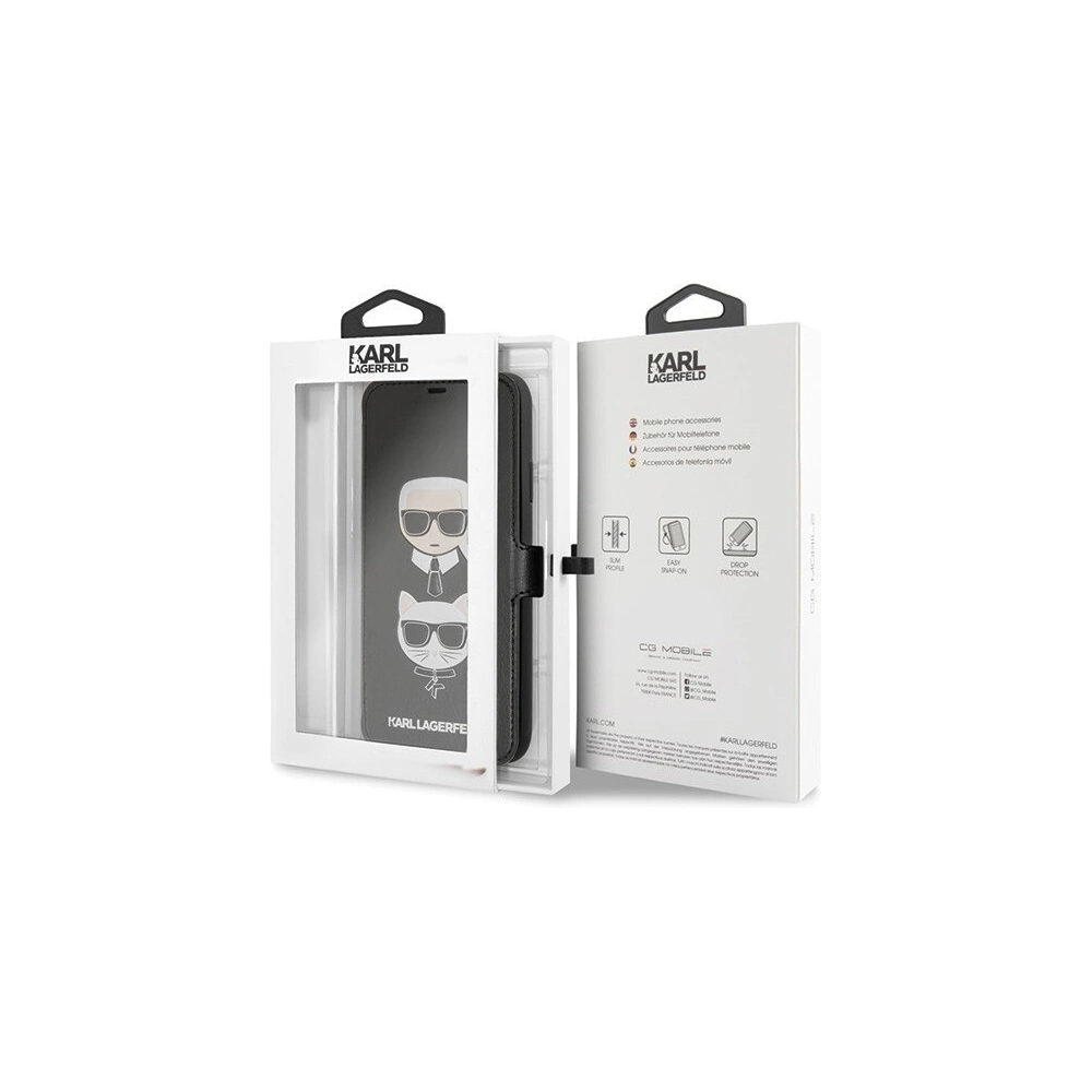 Hurtownia GSM - Karl Lagerfeld KLFLBKSN65FKICKC iPhone 11 Pro Max czarny/black book - KLD004BLK - {ean13} - Hurt