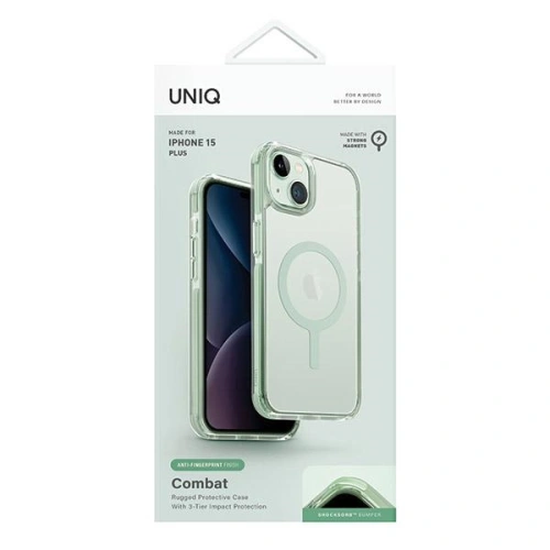 Etui UNIQ Combat Apple iPhone 15 Plus / 14 Plus MagClick Charging miętowy/cool mint
