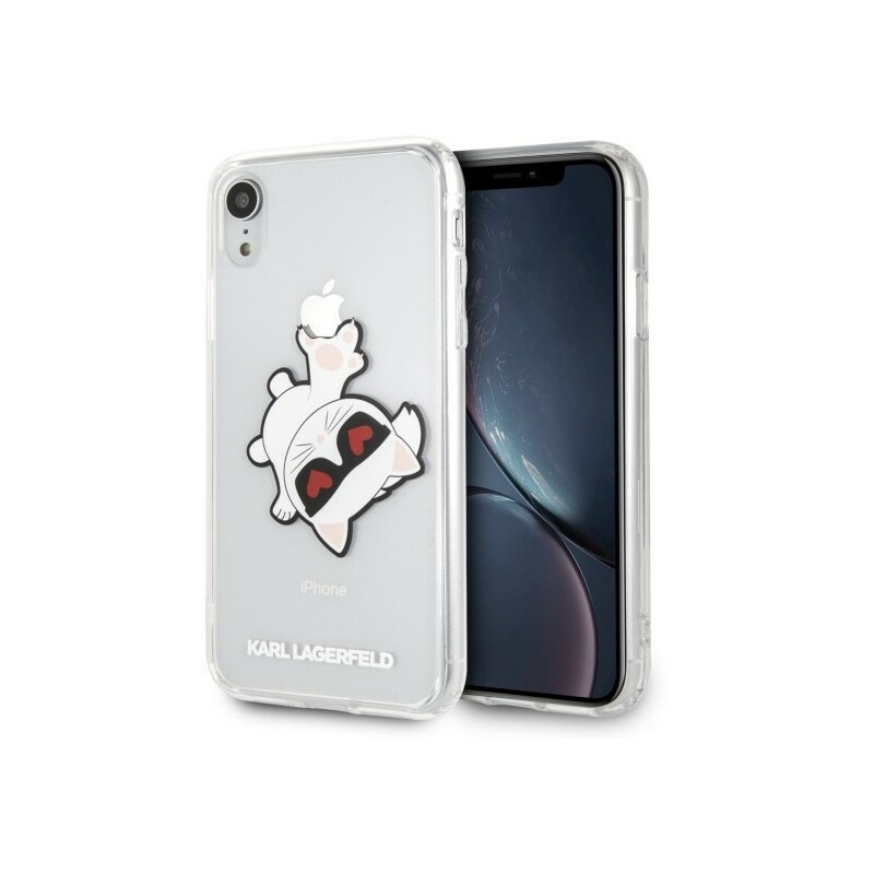 Hurtownia Karl Lagerfeld - 3700740436141 - KLD06CL - Karl Lagerfeld KLHCI61CFHE iPhone Xr hardcase transparent Choupette Fun - B2B homescreen