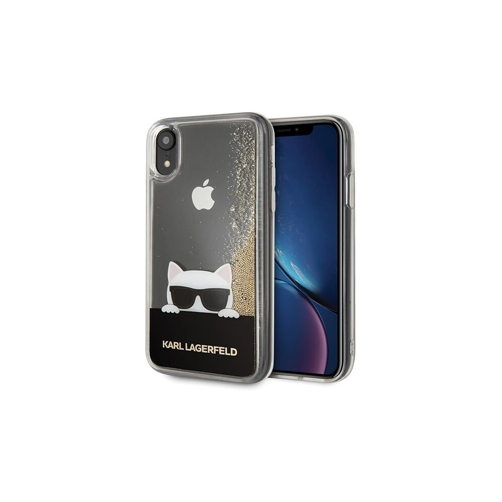 Hurtownia GSM - Karl Lagerfeld KLHCI61CHPEEGO iPhone Xr gold/złoty hard case Liquid Glitter - KLD010GLD - {ean13} - Hurt