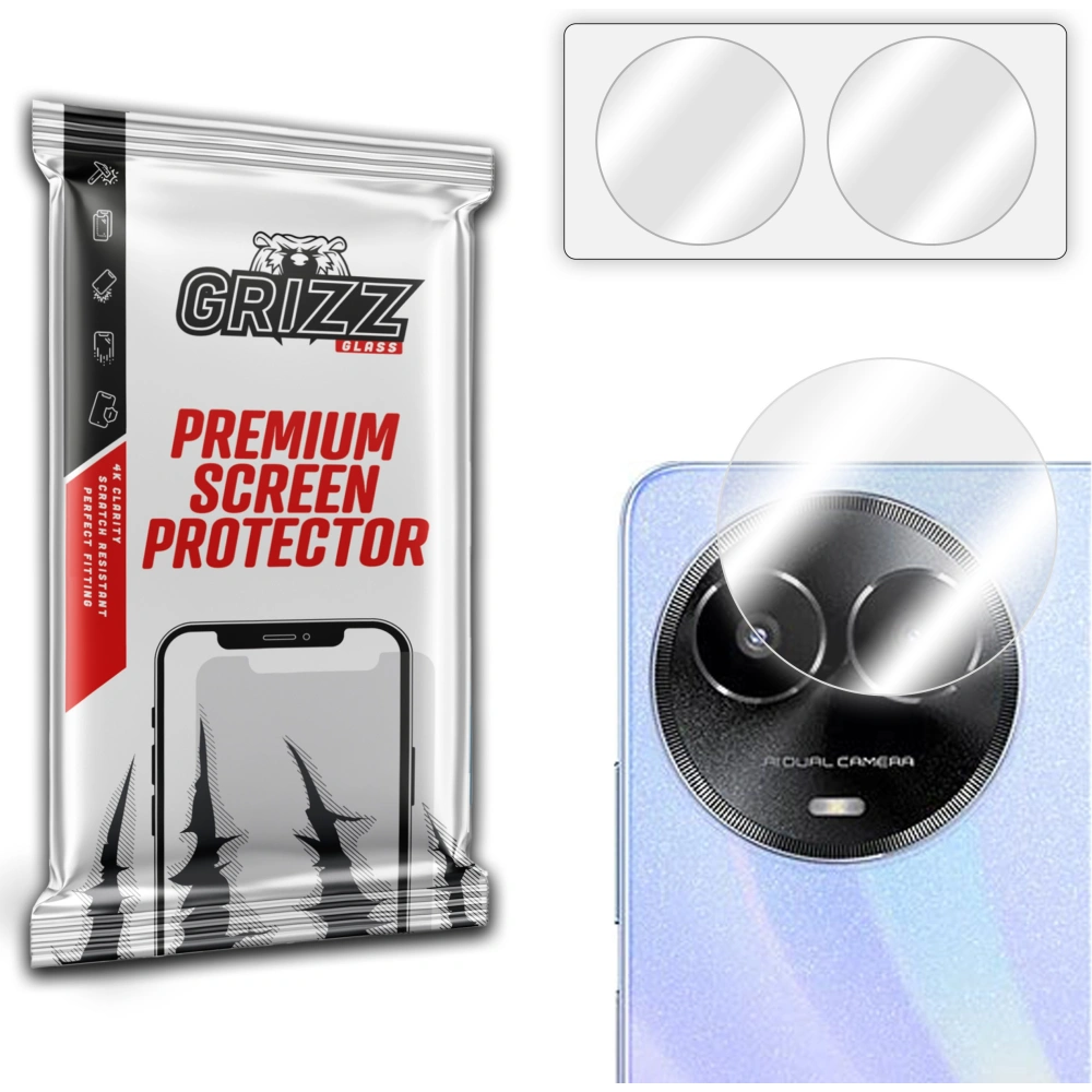 Hurtownia GSM - Szklo a fényképezőgéphez GrizzGlass HybridGlass Camera a Realme V50s-hez - GRZ8342 - {ean13} - Hurt