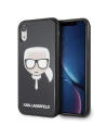 Karl Lagerfeld KLHCI61DLHBK iPhone Xr black Iconic Glitter Karl`s Head