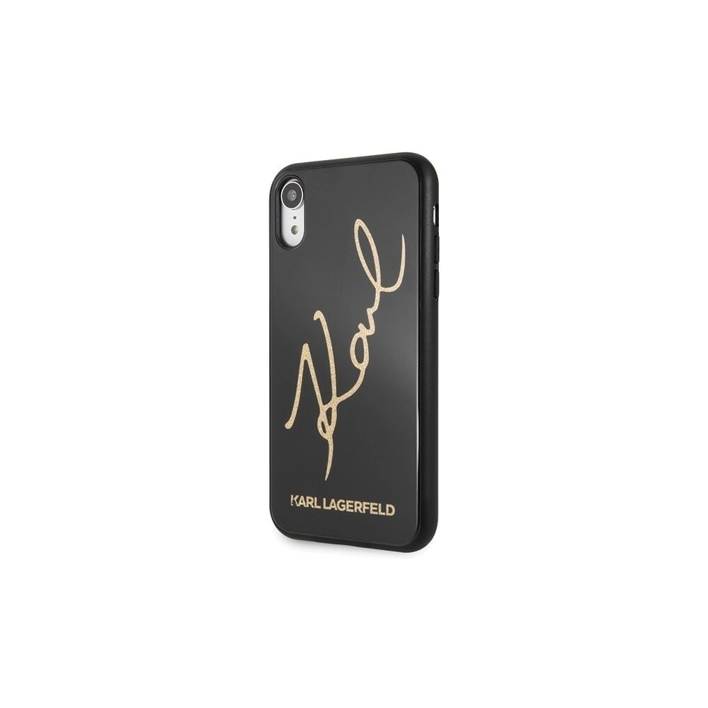 Hurtownia GSM - Karl Lagerfeld KLHCI61DLKSBK iPhone Xr czarny/black hard case Signature Glitter - KLD012BLK - {ean13} - Hurt