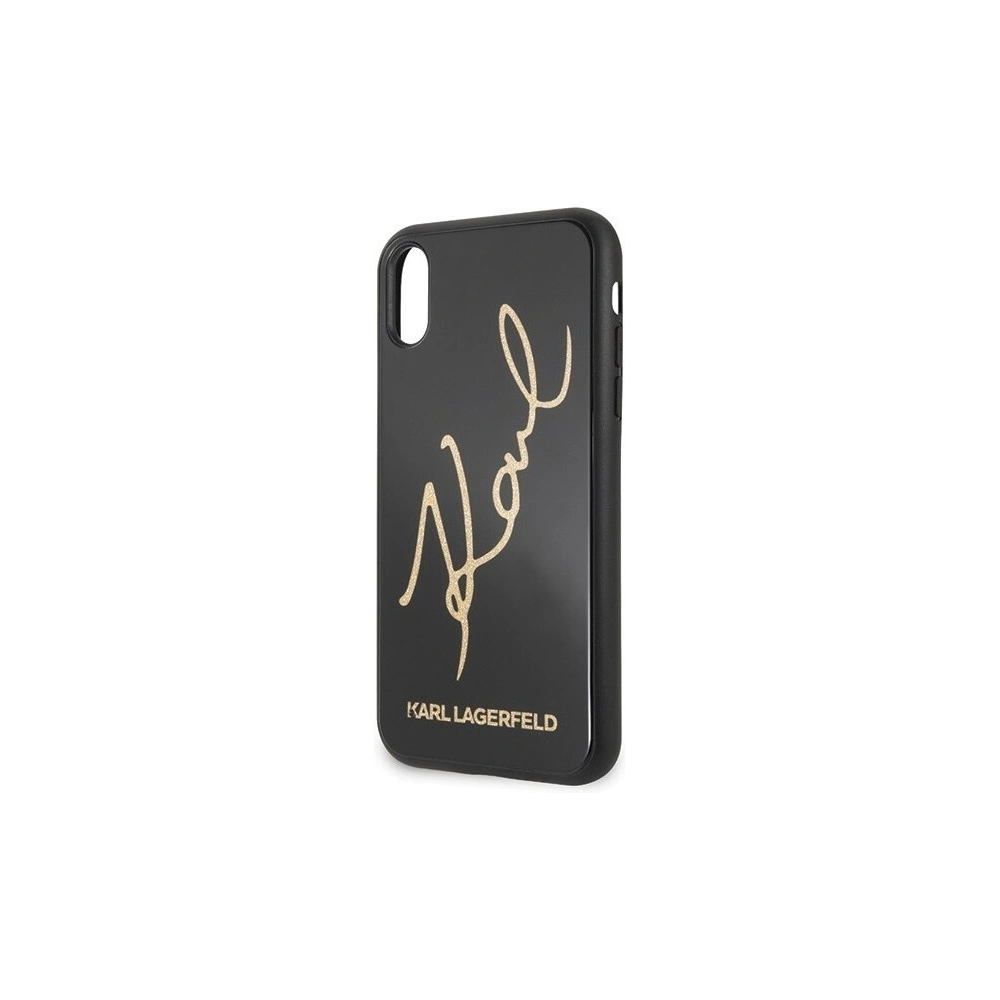 Hurtownia GSM - Karl Lagerfeld KLHCI61DLKSBK iPhone Xr czarny/black hard case Signature Glitter - KLD012BLK - {ean13} - Hurt