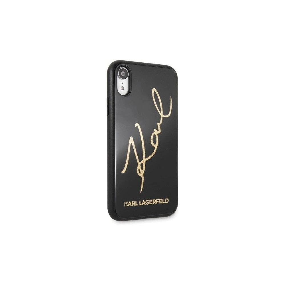 Hurtownia GSM - Karl Lagerfeld KLHCI61DLKSBK iPhone Xr czarny/black hard case Signature Glitter - KLD012BLK - {ean13} - Hurt