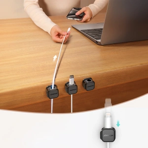 Hurtownia GSM - Organizer na kabely Joyroom JR-ZS368 magnetický černý [3 PACK] - JYR961 - {ean13} - Hurt