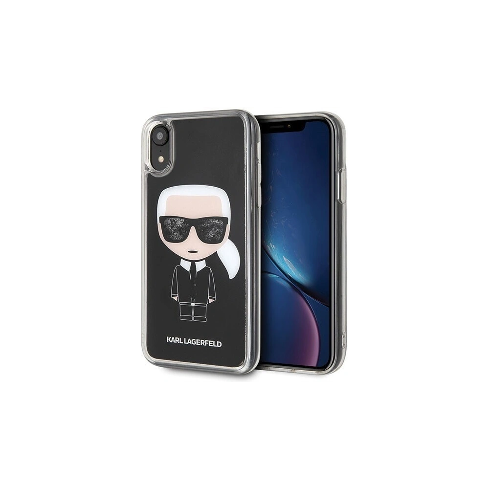Hurtownia GSM - Karl Lagerfeld KLHCI61ICGBK iPhone Xr czarny/black Iconic Glitter - KLD013BLK - {ean13} - Hurt