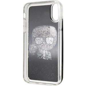 Wholesale Karl Lagerfeld KLHCI61ICGBK iPhone Xr black Iconic Glitter - KLD013BLK - {ean13} - Hurt