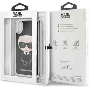 Wholesale Karl Lagerfeld KLHCI61ICGBK iPhone Xr black Iconic Glitter - KLD013BLK - {ean13} - Hurt