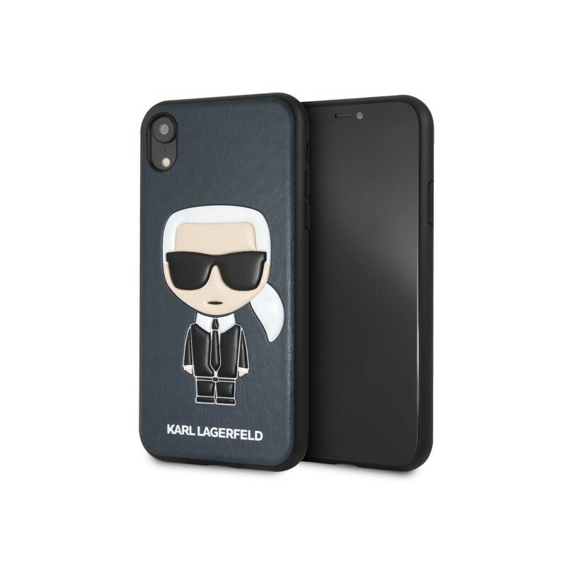 Karl Lagerfeld Distributor - 3700740435786 - KLD015BLU - Karl Lagerfeld KLHCI61IKPUBL iPhone Xr hardcase blue Iconic Karl Embossed - B2B homescreen