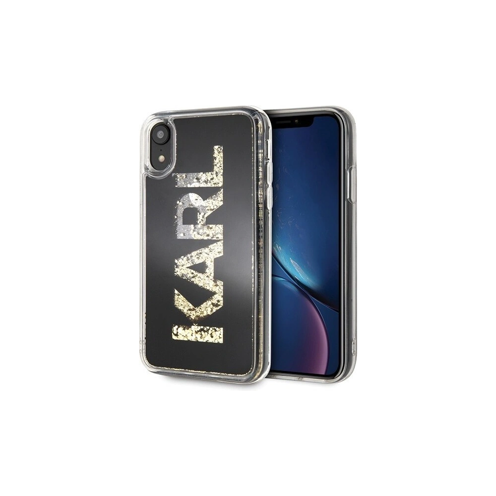Karl Lagerfeld KLHCI61KAGBK iPhone Xr czarny/black Karl logo Glitter