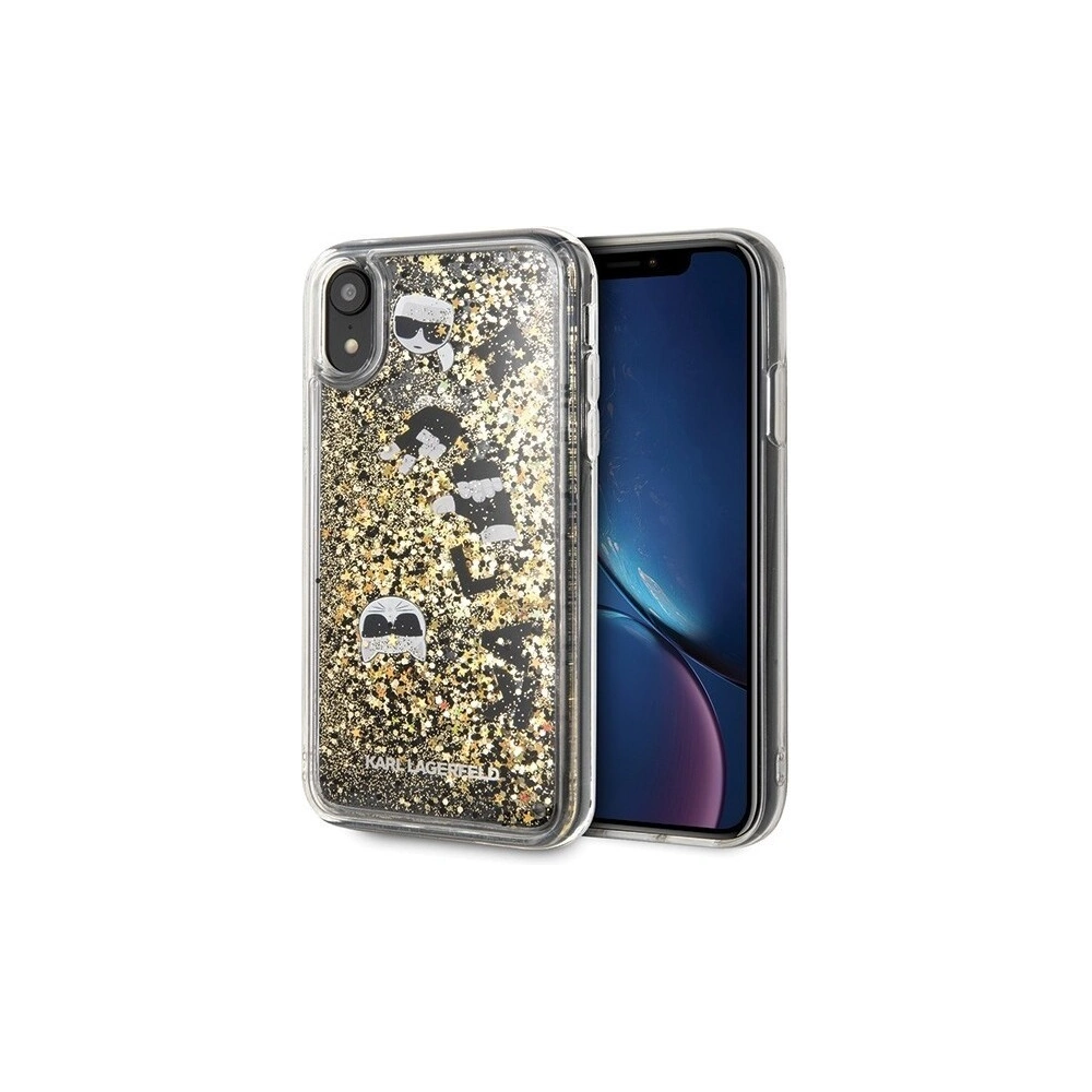 Hurtownia GSM - Karl Lagerfeld KLHCI61ROGO iPhone Xr czarno-złoty/black & gold hard case Glitter - KLD025BLKGLD - {ean13} - Hurt