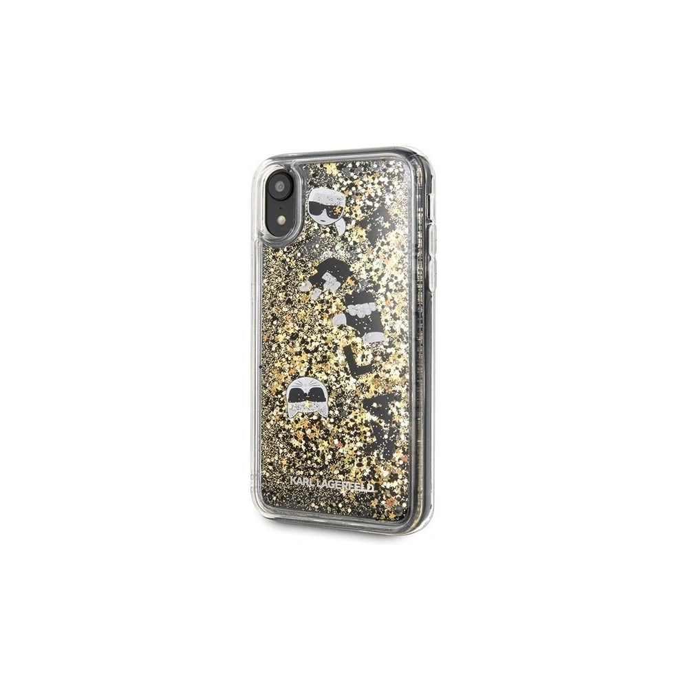 Hurtownia GSM - Karl Lagerfeld KLHCI61ROGO iPhone Xr czarno-złoty/black & gold hard case Glitter - KLD025BLKGLD - {ean13} - Hurt