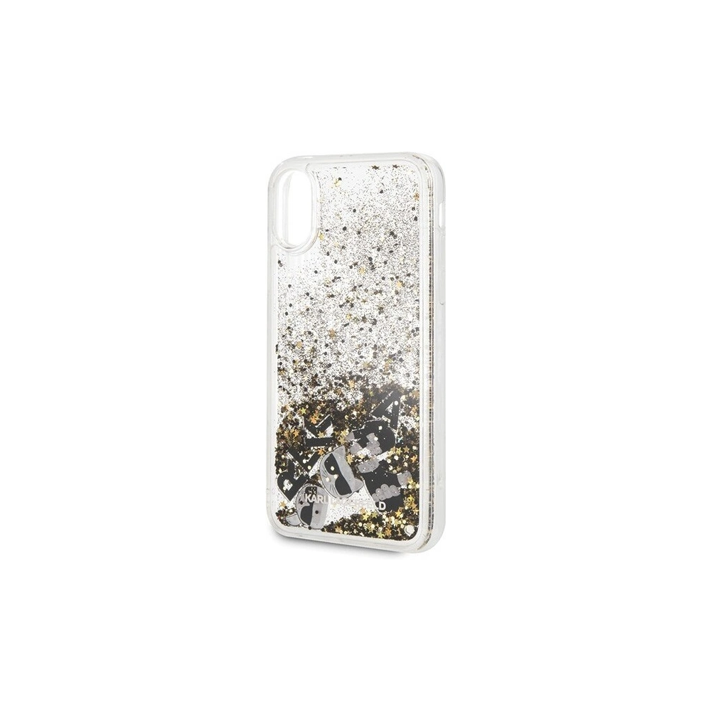 Hurtownia GSM - Karl Lagerfeld KLHCI61ROGO iPhone Xr czarno-złoty/black & gold hard case Glitter - KLD025BLKGLD - {ean13} - Hurt