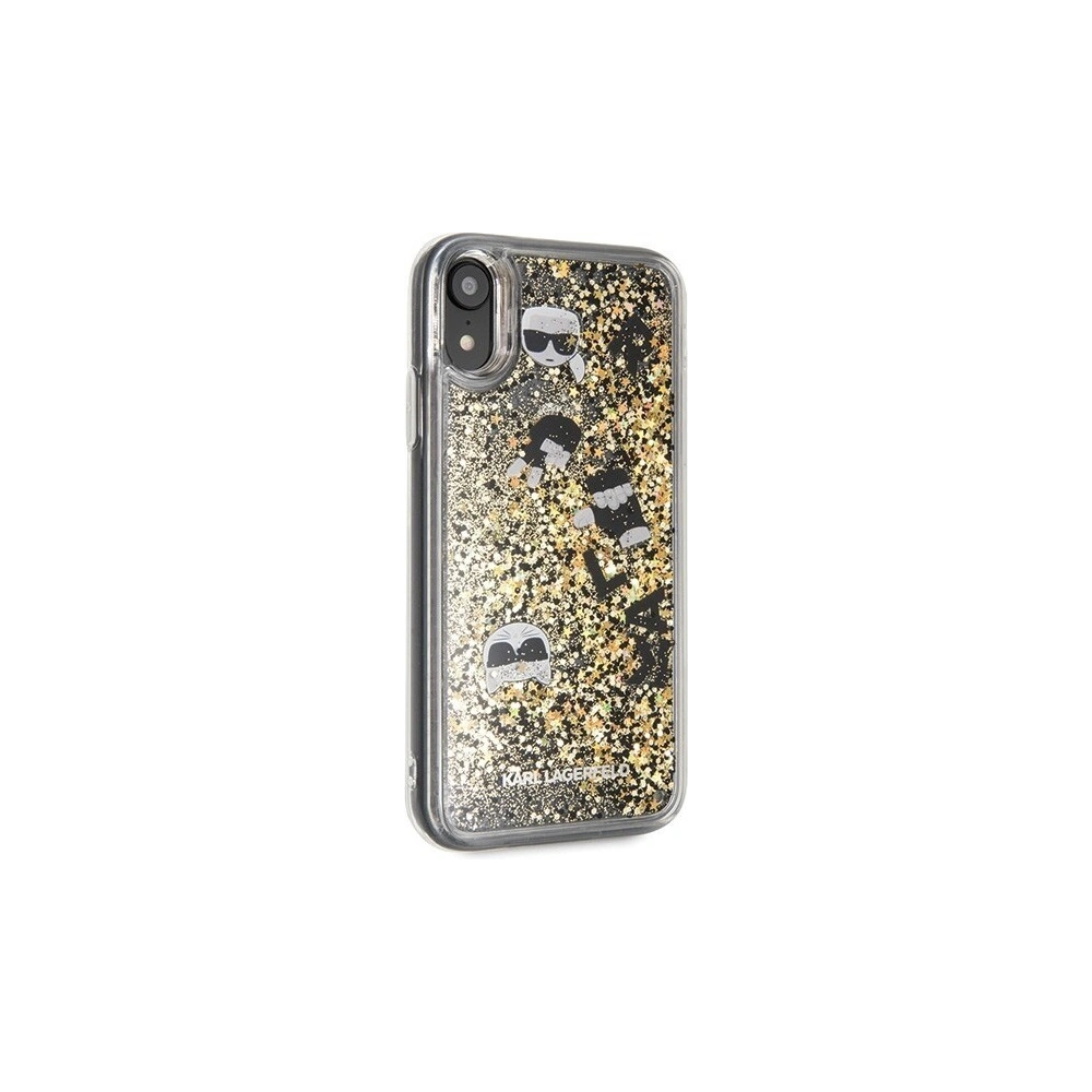 Hurtownia GSM - Karl Lagerfeld KLHCI61ROGO iPhone Xr czarno-złoty/black & gold hard case Glitter - KLD025BLKGLD - {ean13} - Hurt