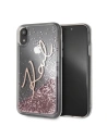 Wholesale Karl Lagerfeld KLHCI61SGPI iPhone Xr pink gold hard case Signature Liquid Glitter - KLD027RS - {ean13} - Hurt
